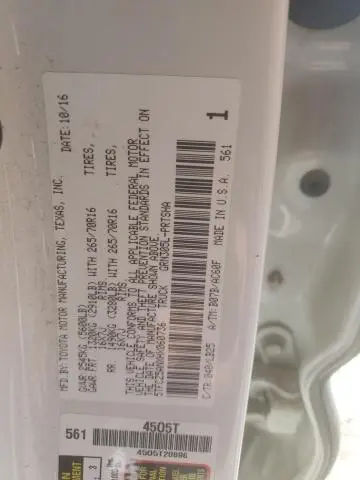 2017 TOYOTA TACOMA DOUBLE CAB  