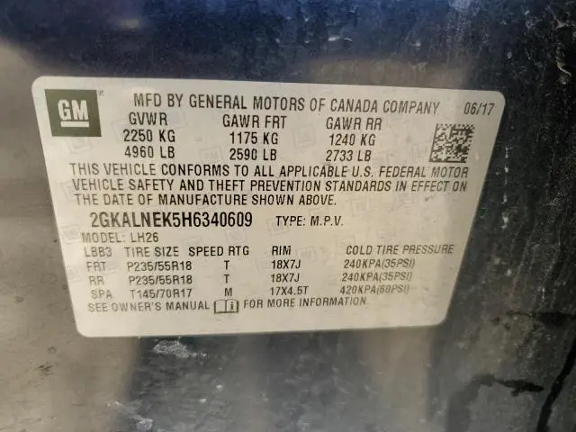 2017 GMC TERRAIN SLE  