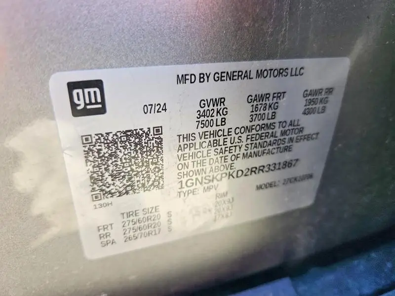 2024 CHEVROLET TAHOE K1500 Z71  