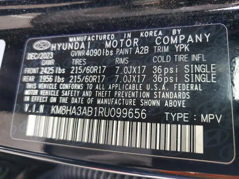 2024 HYUNDAI KONA SE  