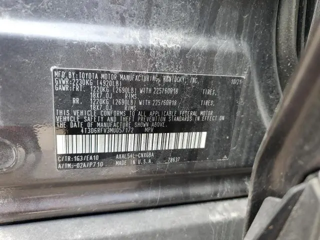 2021 TOYOTA RAV4 LIMITED  