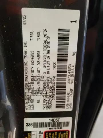 2023 TOYOTA TUNDRA CREWMAX PLATINUM  