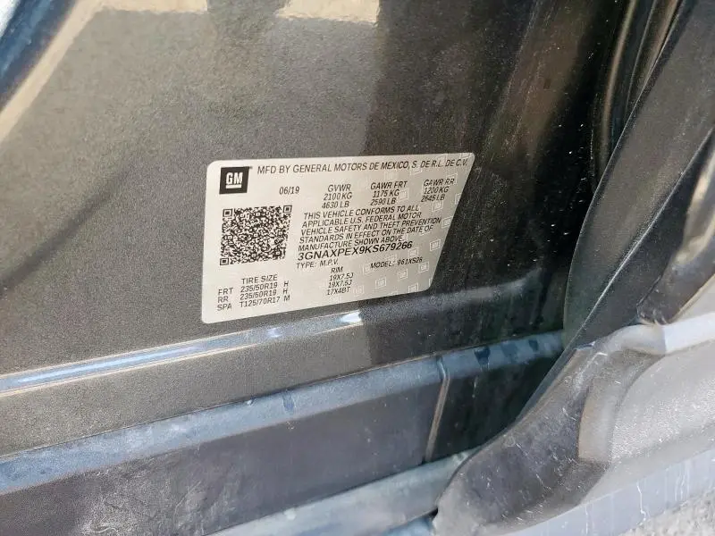 2019 CHEVROLET EQUINOX PREMIER  