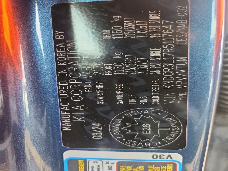 2024 KIA NIRO WIND  