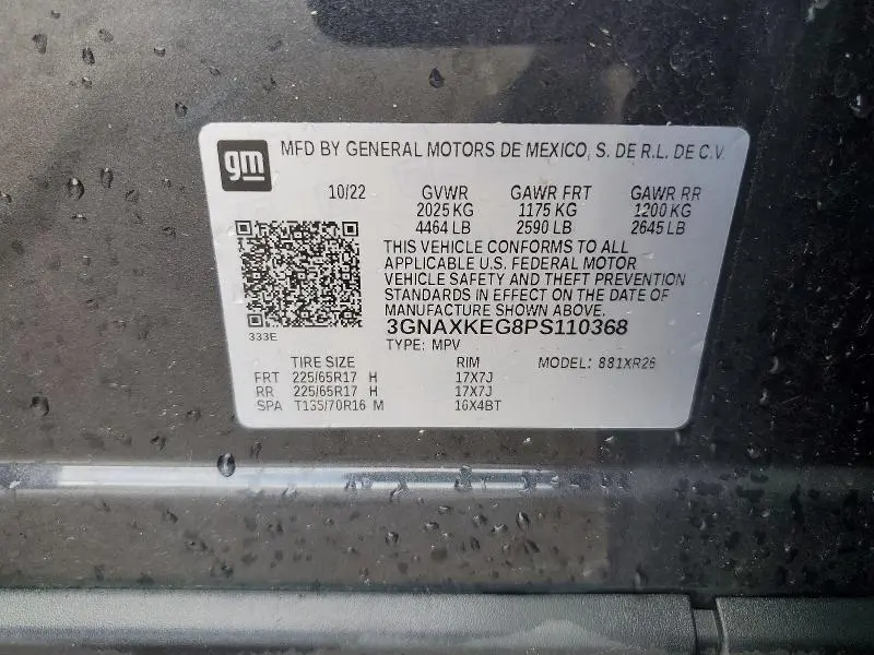 2023 CHEVROLET EQUINOX LT  