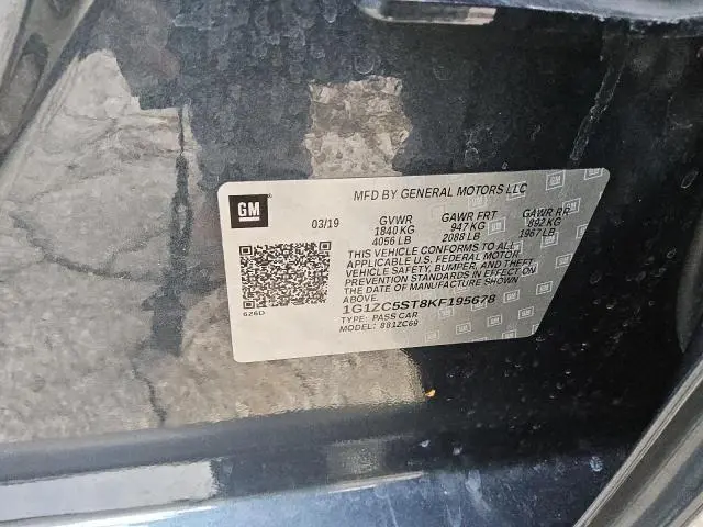 2019 CHEVROLET MALIBU LS  