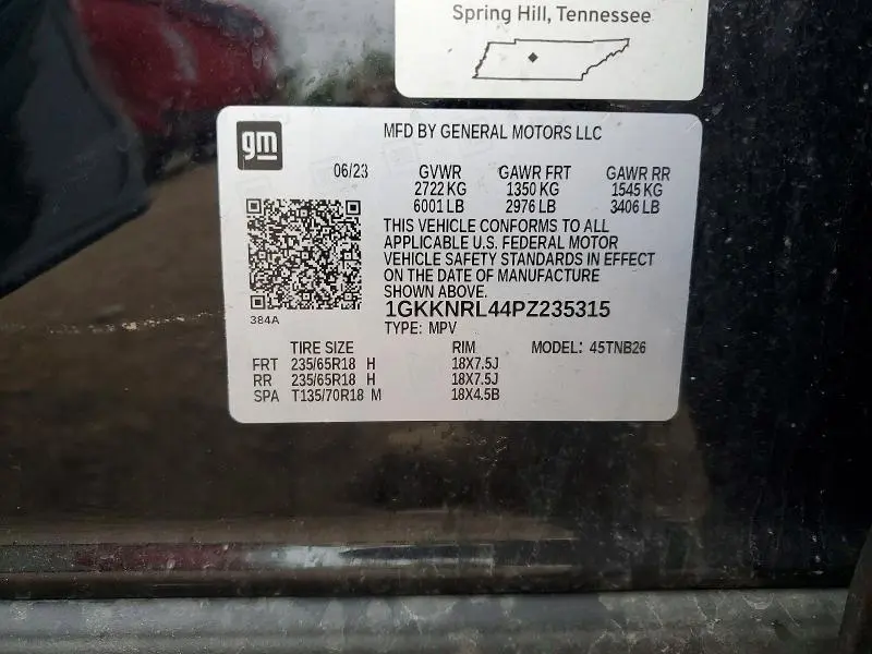 2023 GMC ACADIA SLE  