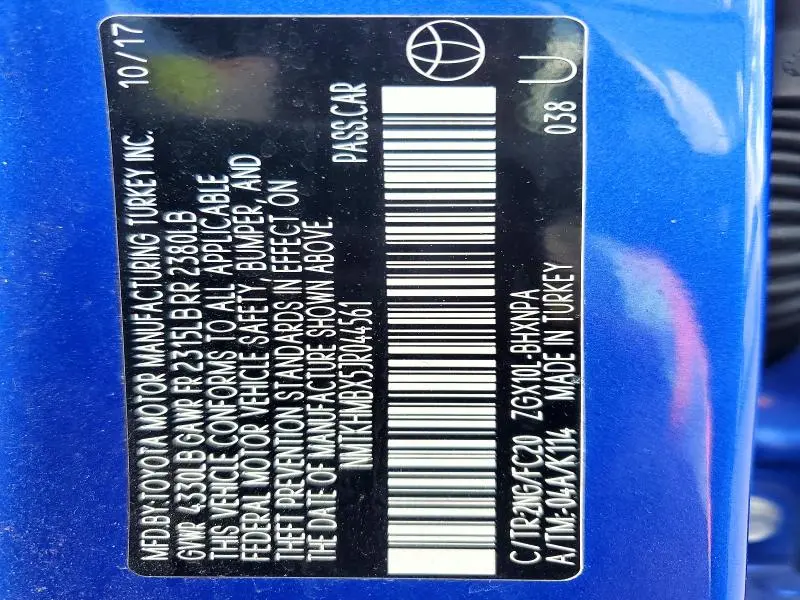 2018 TOYOTA C-HR XLE  