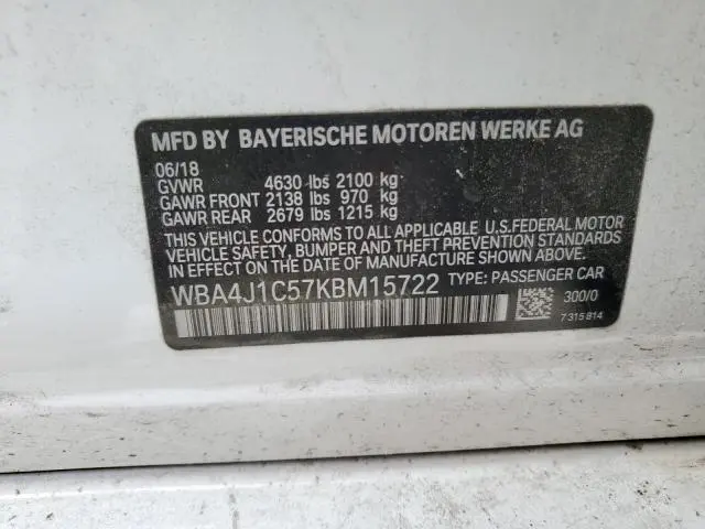 2021 BMW 430I GRAN COUPE