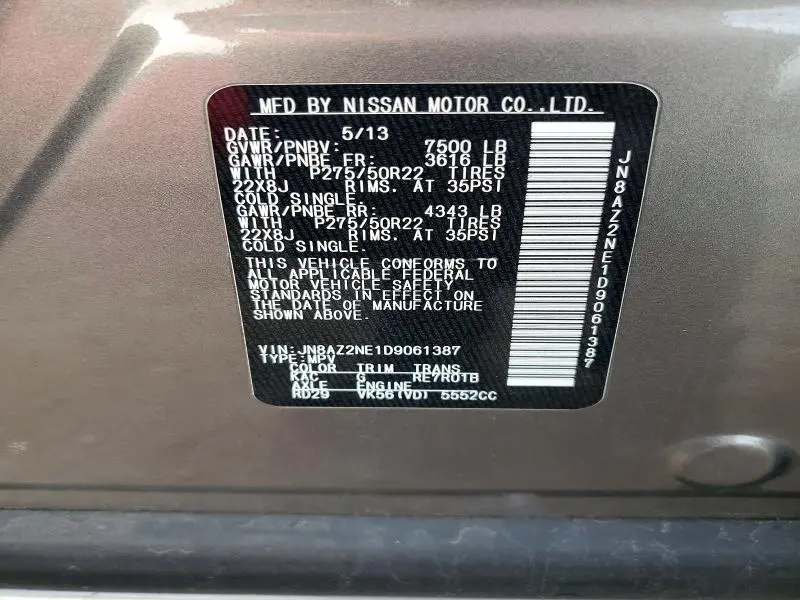 2013 INFINITI QX56 BASE  