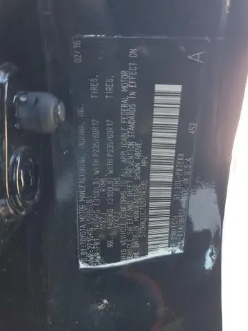 2016 TOYOTA SIENNA LE  