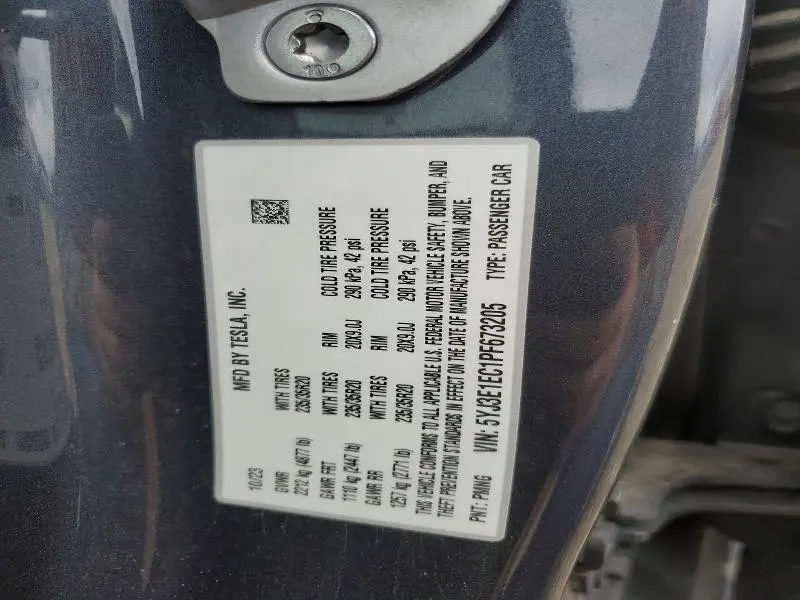 2023 TESLA MODEL 3   