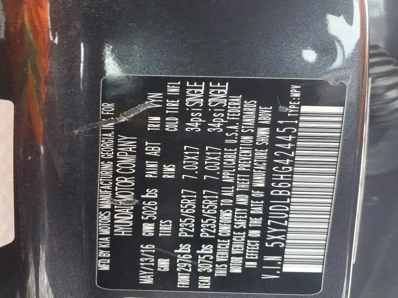 2017 HYUNDAI SANTA FE SPORT   