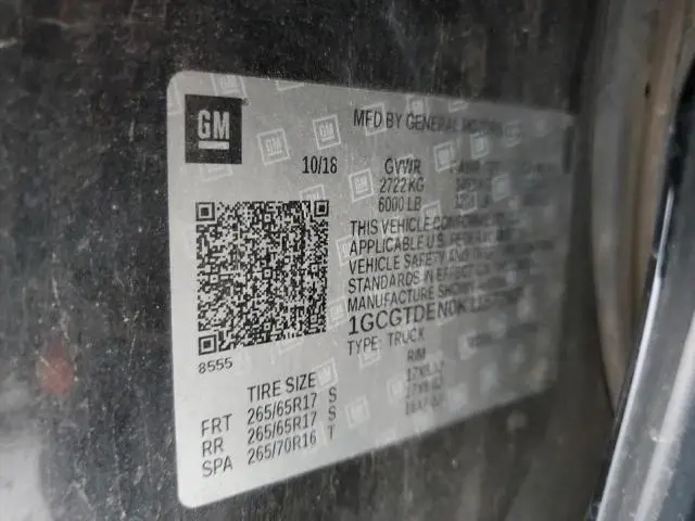 2019 CHEVROLET COLORADO Z71  