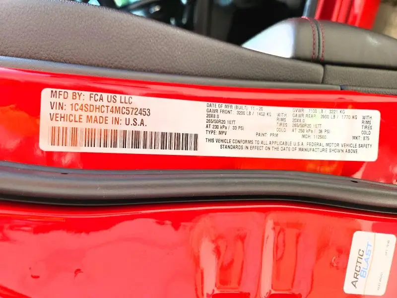 2021 DODGE DURANGO R  