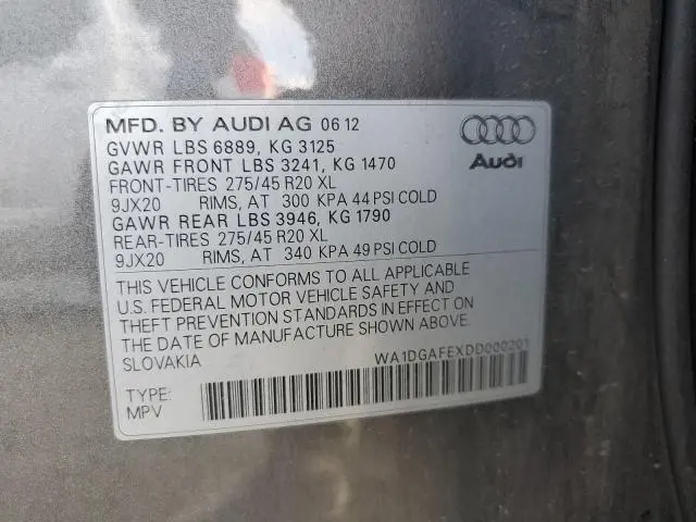 2013 AUDI Q7 PRESTIGE  