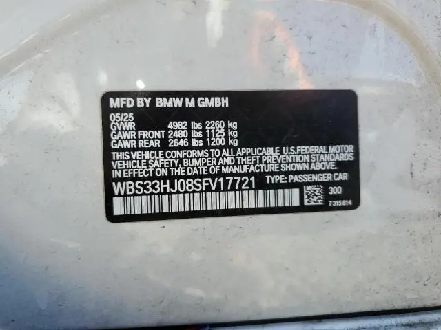 2025 BMW M3 COMPETITION  