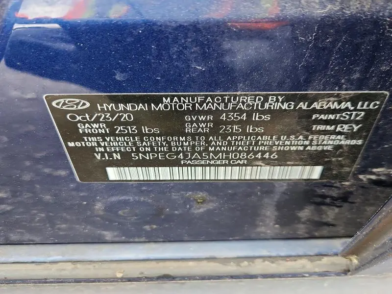 2021 HYUNDAI SONATA SE  