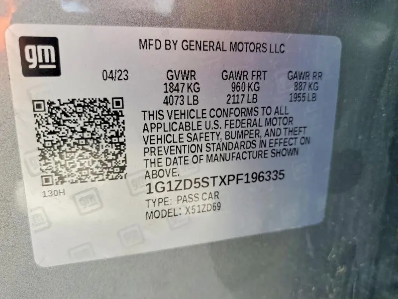 2023 CHEVROLET MALIBU LT  