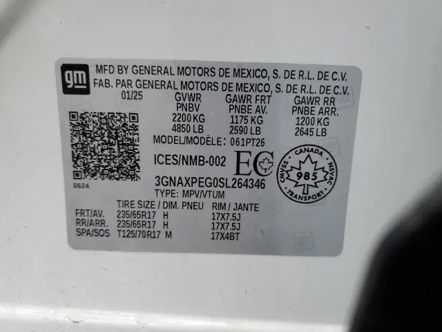 2025 CHEVROLET EQUINOX LT  