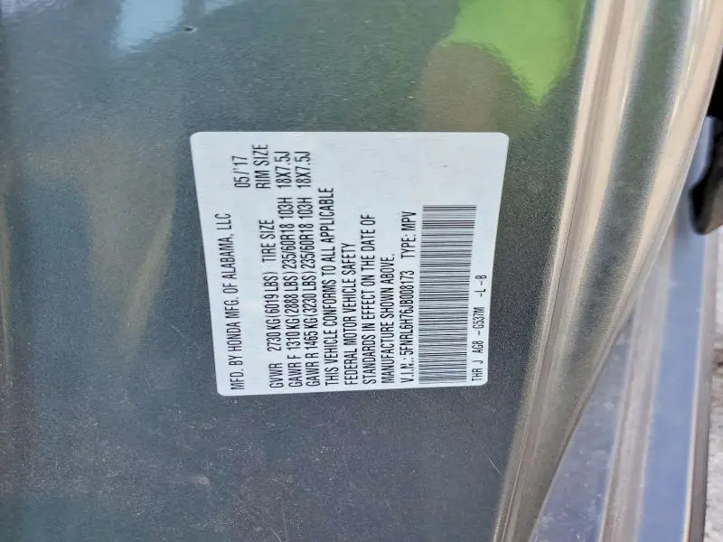2018 HONDA ODYSSEY EXL  