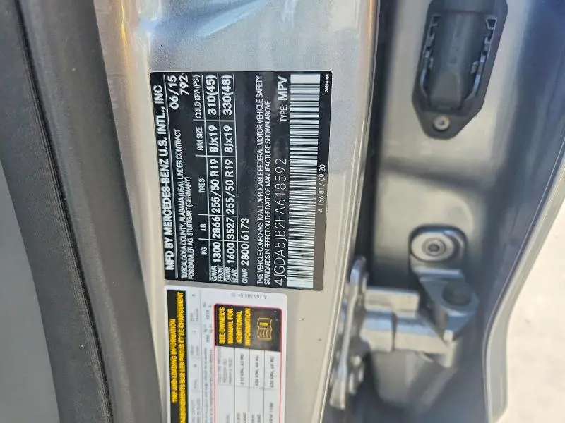 2015 MERCEDES-BENZ ML 350  