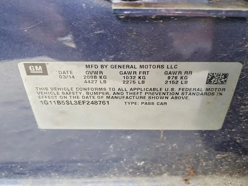 2014 CHEVROLET MALIBU LS  