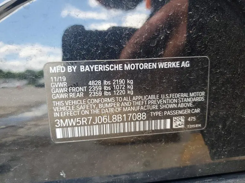 2020 BMW 330XI   