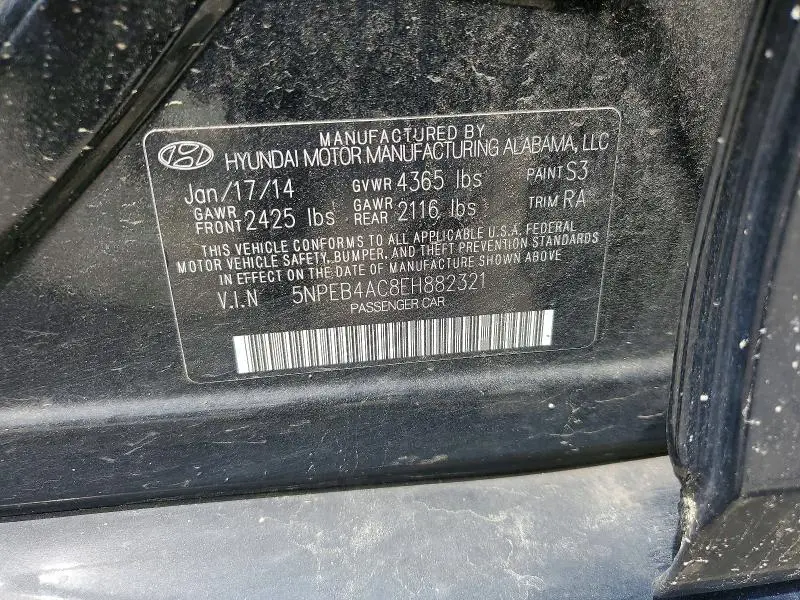 2014 HYUNDAI SONATA   