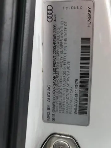 2015 AUDI A3 PREMIUM  