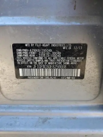 2014 SUBARU IMPREZA PREMIUM  