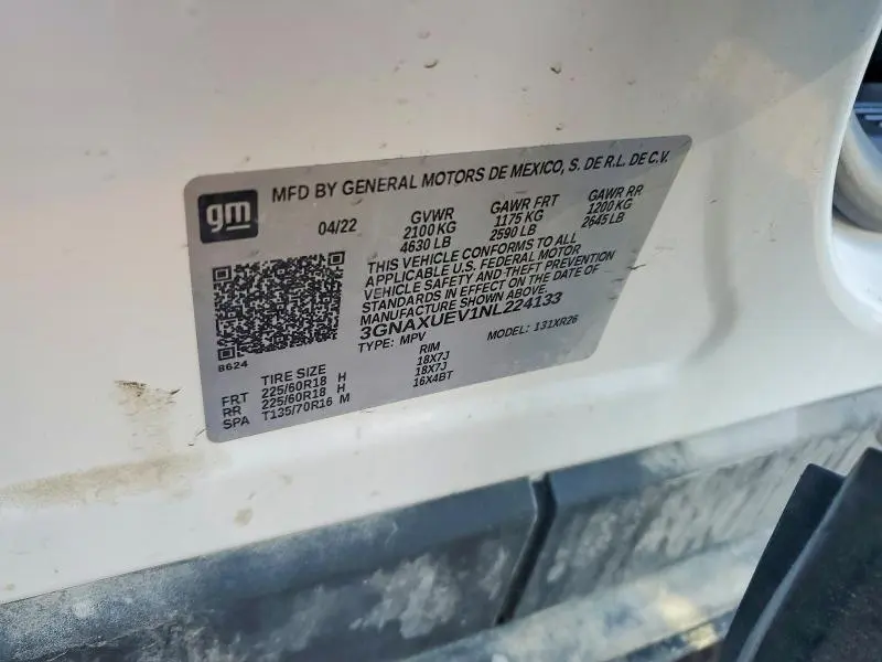 2022 CHEVROLET EQUINOX LT  