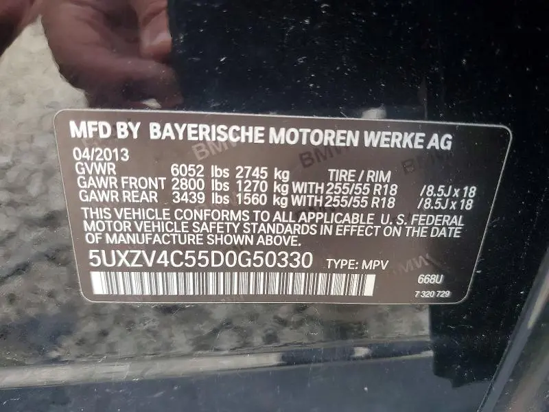 2013 BMW X5 XDRIVE35I  