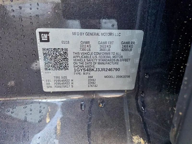 2018 CADILLAC ESCALADE LUXURY  