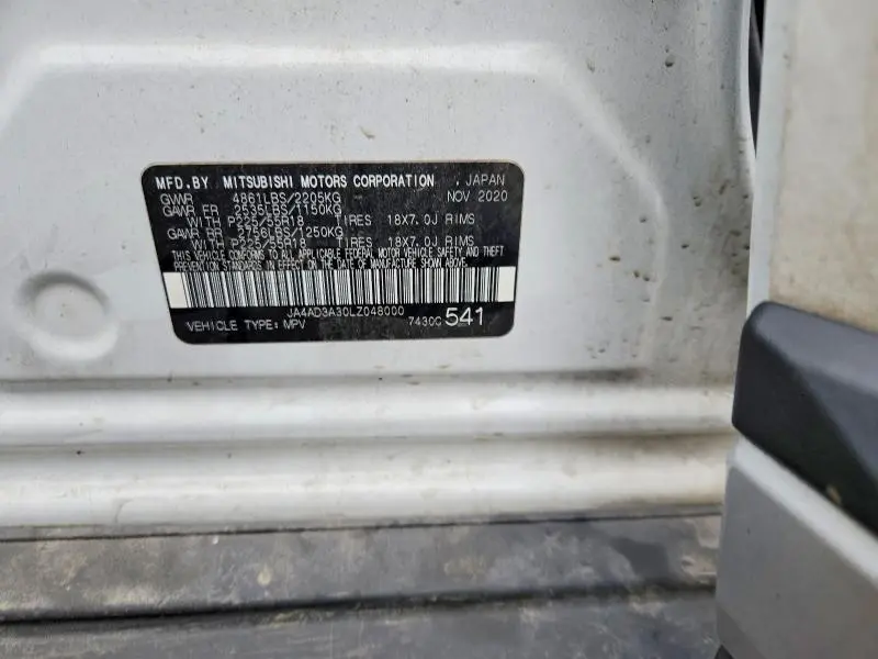 2020 MITSUBISHI OUTLANDER SE  