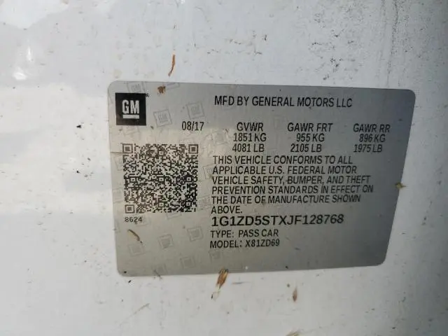 2018 CHEVROLET MALIBU LT  
