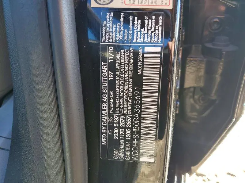 2011 MERCEDES-BENZ E 350 4MATIC  