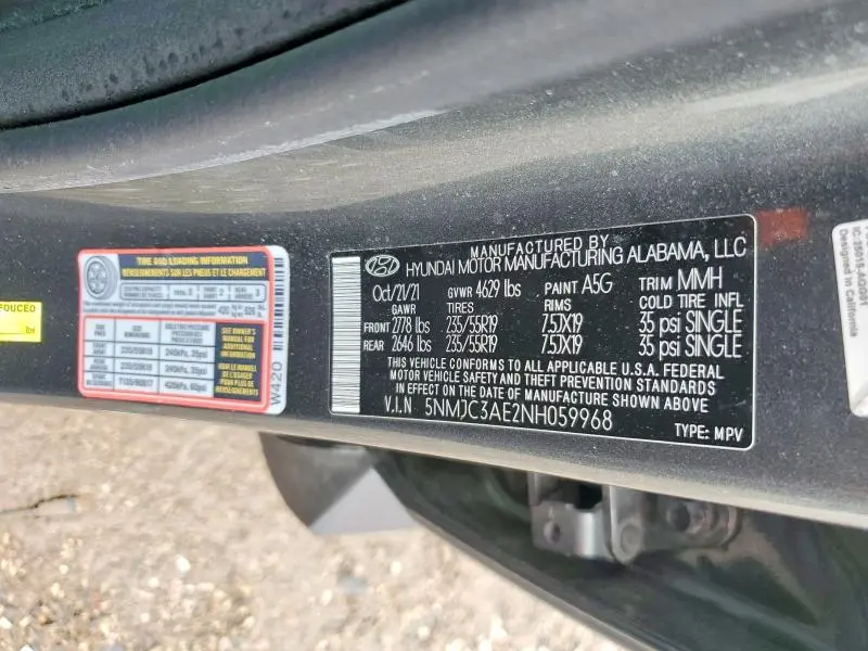 2022 HYUNDAI TUCSON SEL  