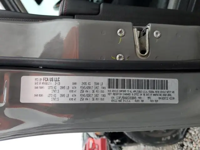 2019 JEEP CHEROKEE TRAILHAWK  