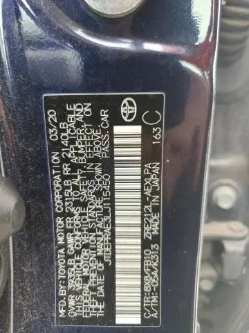 2020 TOYOTA COROLLA LE  