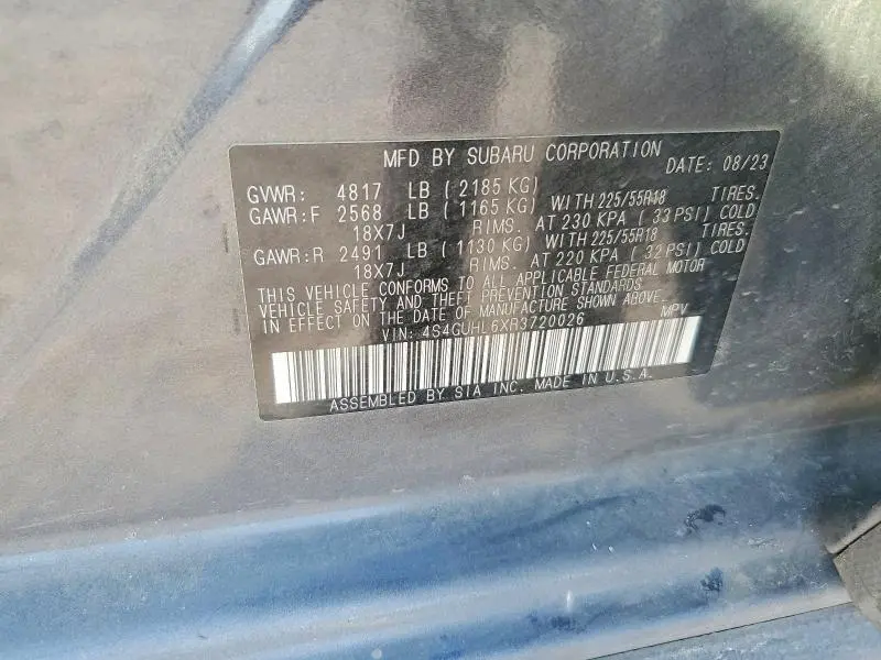 2024 SUBARU CROSSTREK LIMITED  