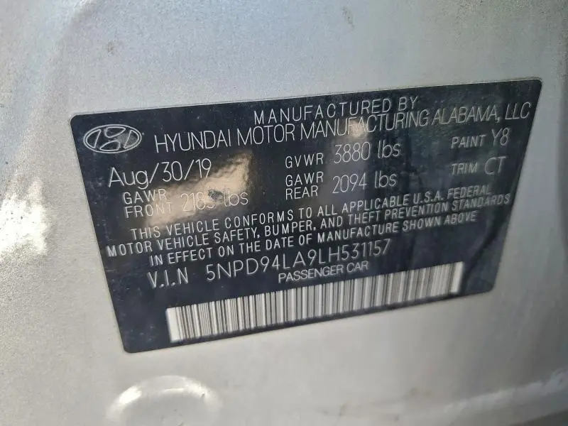 2020 HYUNDAI ELANTRA ECO  