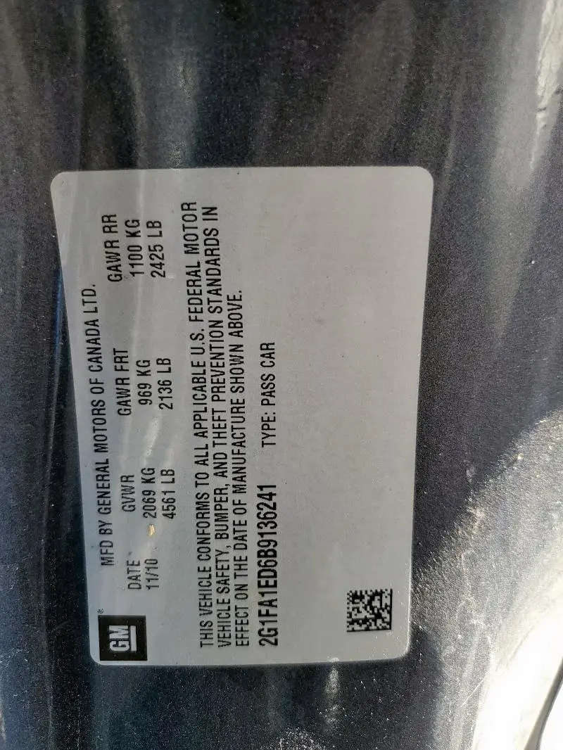 2011 CHEVROLET CAMARO LS  