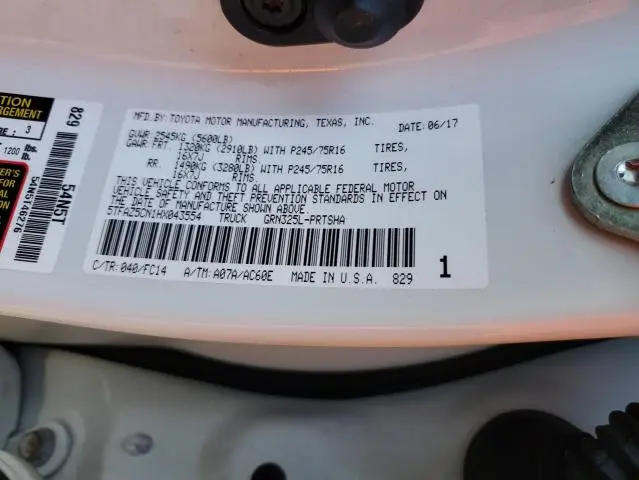 2017 TOYOTA TACOMA DOUBLE CAB  