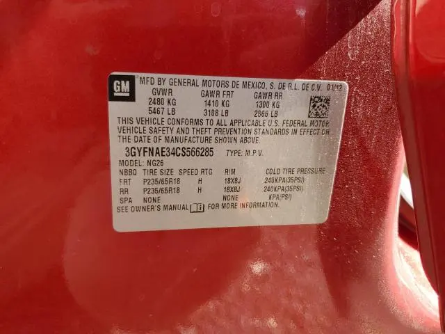 2012 CADILLAC SRX LUXURY COLLECTION  