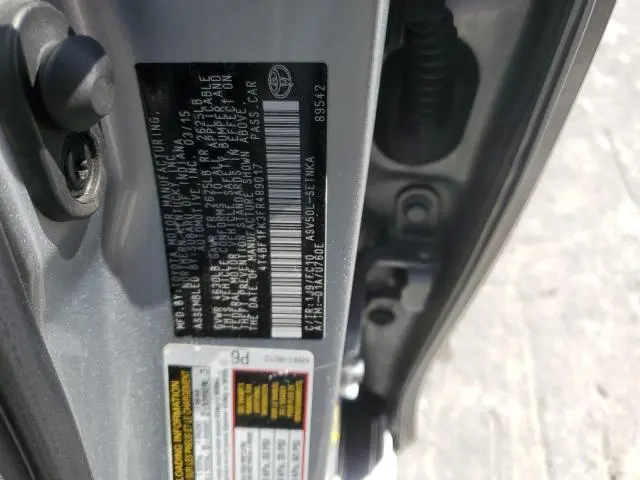 2015 TOYOTA CAMRY LE  