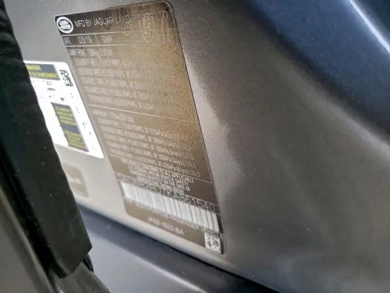 2019 LAND ROVER RANGE ROVER SPORT HSE  