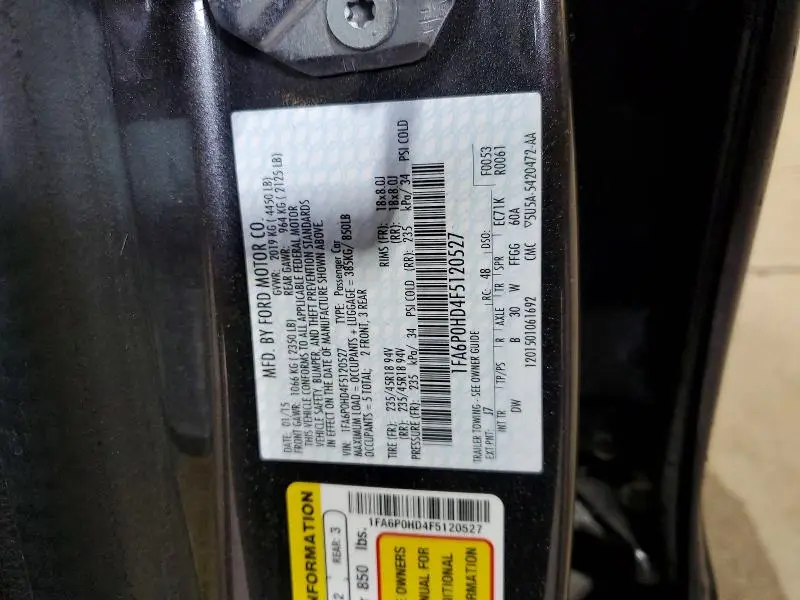 2015 FORD FUSION SE  