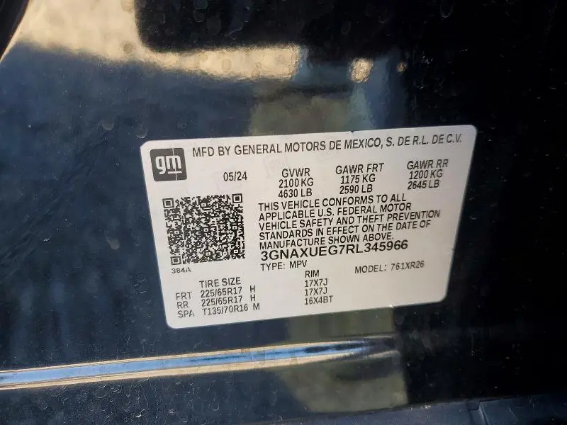 2024 CHEVROLET EQUINOX LT  