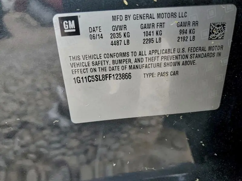 2015 CHEVROLET MALIBU 1LT  